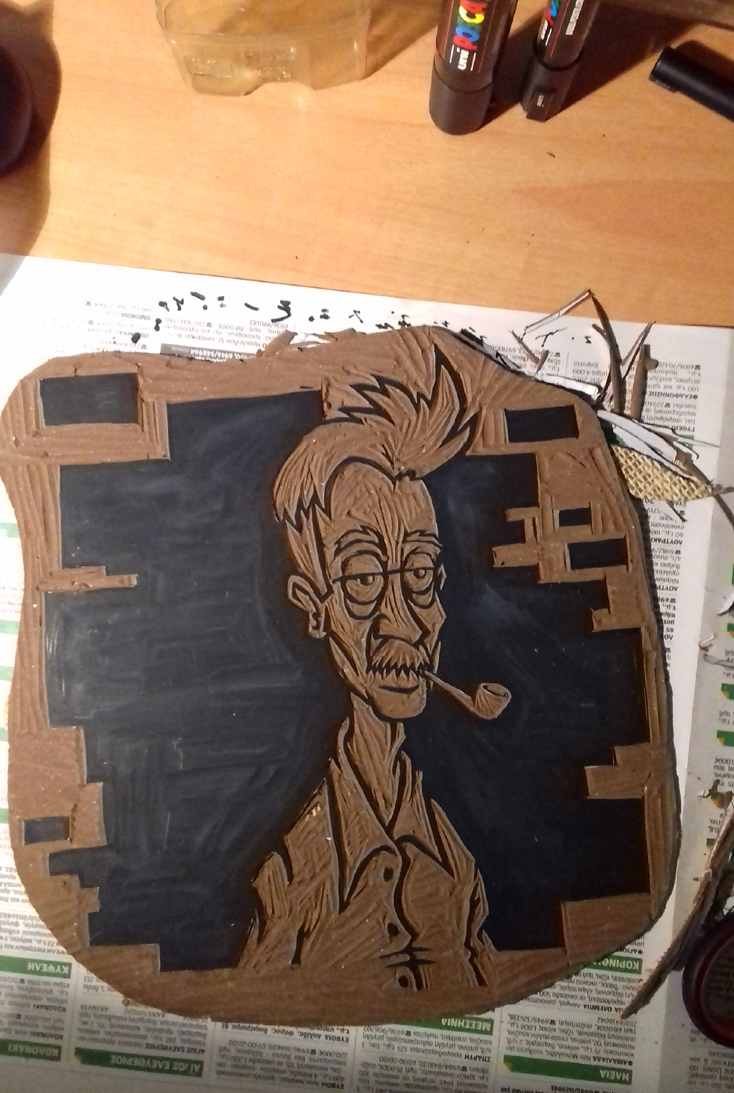 Stavros-Kostidakis---Linocut-printing---WAD portrait-04