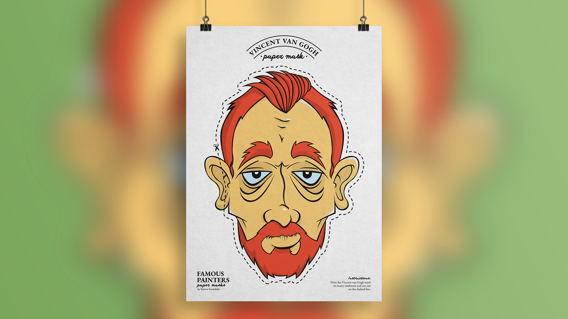 Van Gogh mask – Illustration
